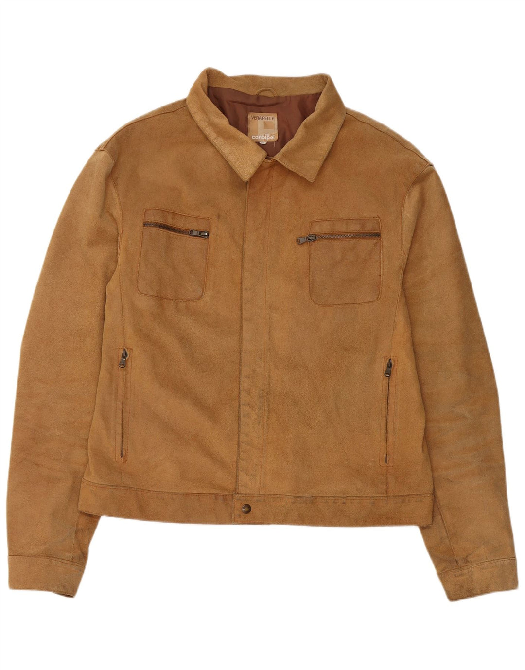 Giacca Scamosciata Uomo Conbipel IT 56 2XL Pelle Beige