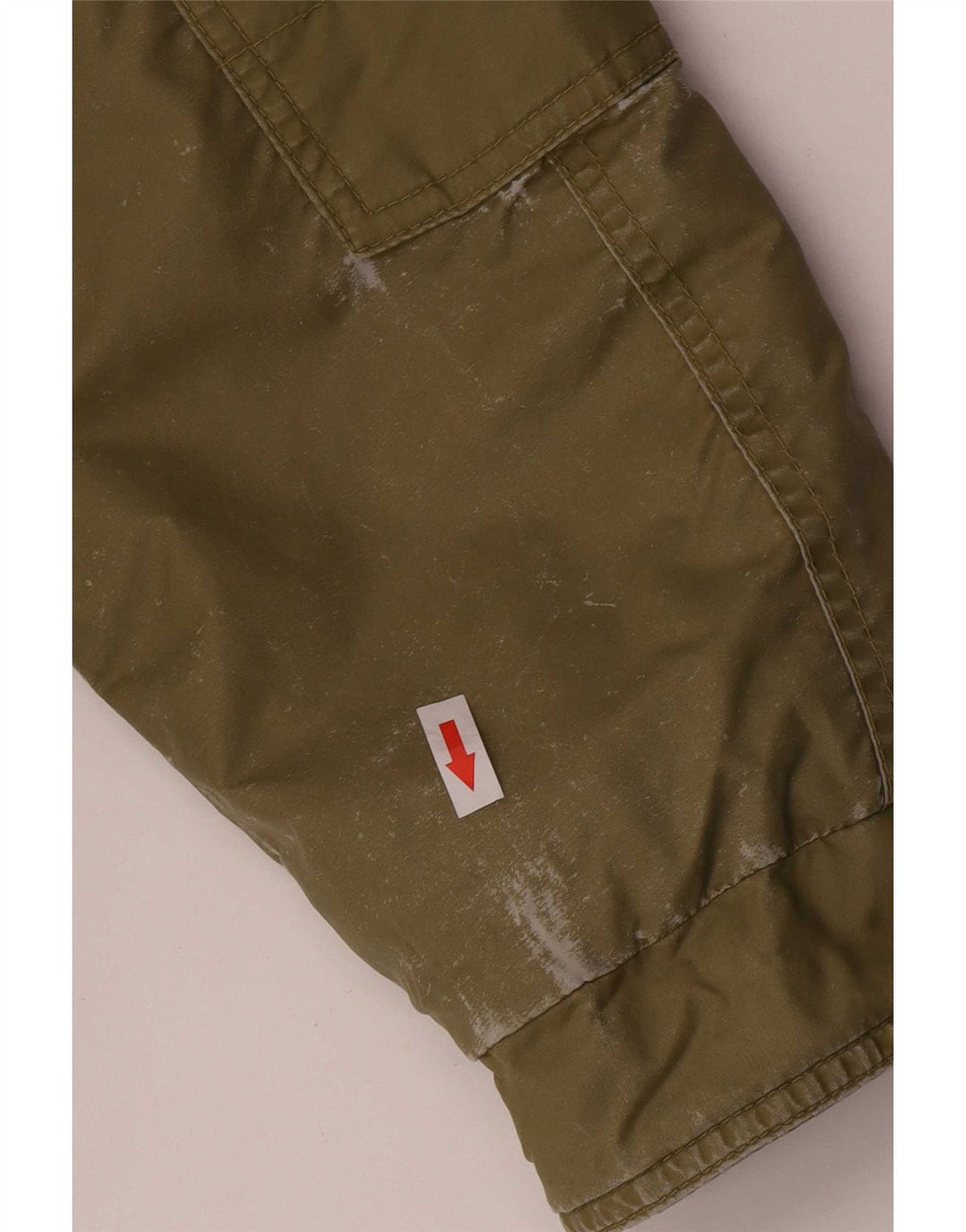 Giubbotto bomber con cappuccio grafico da bambino Diesel 13-14 anni XL kaki poliammide