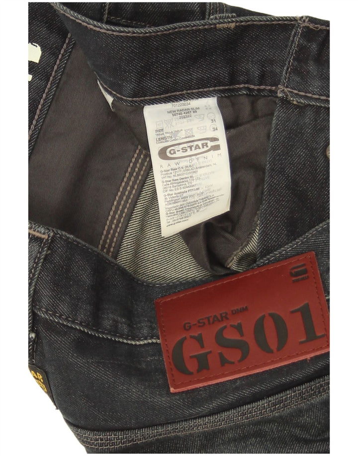 Jeans slim da uomo G-Star W31 L34 cotone blu navy