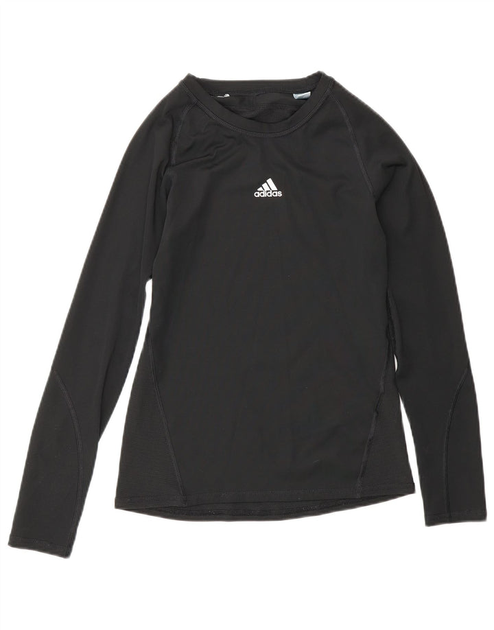Maglia Adidas Aeroready da ragazzo a manica lunga 11-12 anni Nera