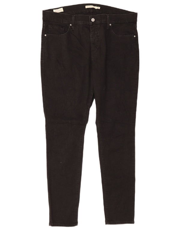 Levi's Donna 310 Jeans skinny modellanti a vita alta US 16 2XL W34 L30 Nero