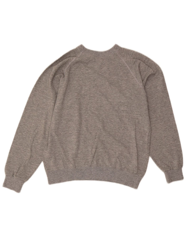 Felpa grafica da uomo Champion, maglione piccolo grigio screziato