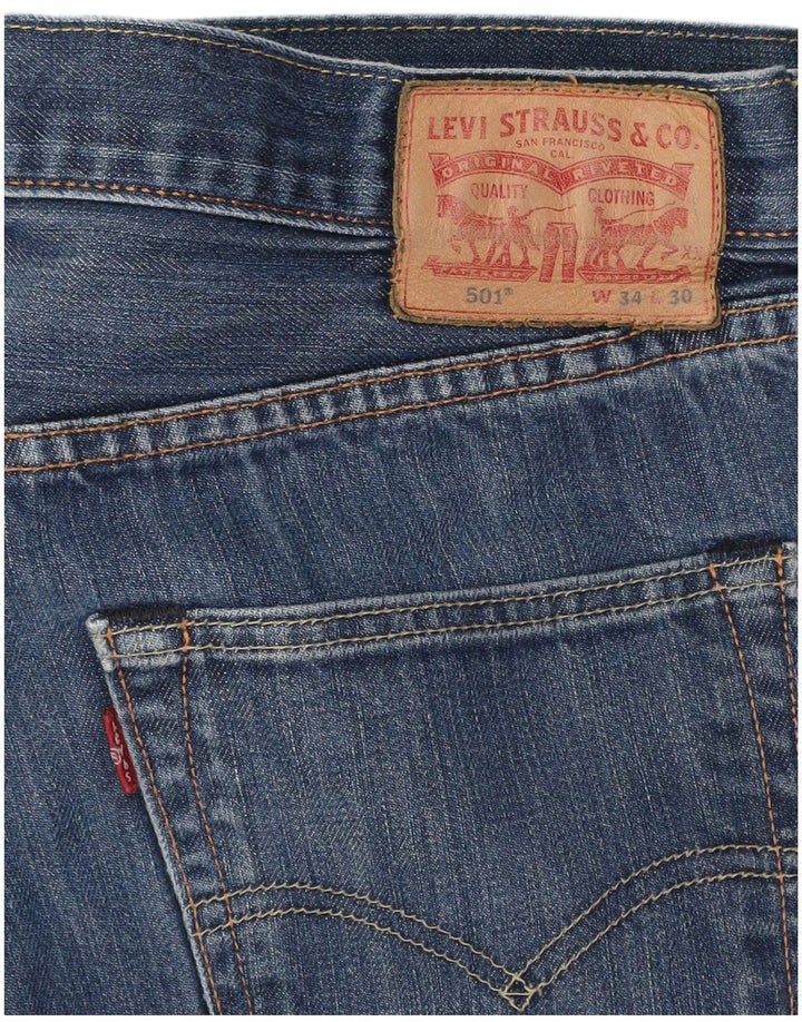Levi's Uomo 501 Jeans dritti W34 L30 Cotone blu navy