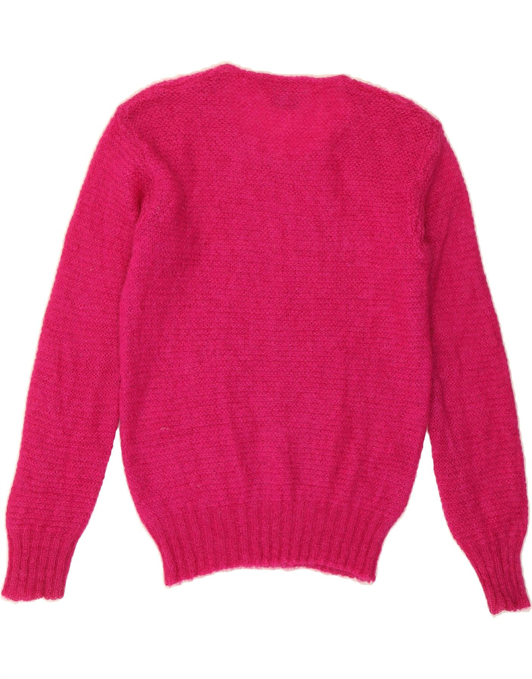 BENETTON Womens Boat Neck Jumper Sweater UK 12 Medium Pink Vintage Benetton and Second-Hand Benetton from Messina Hembry 