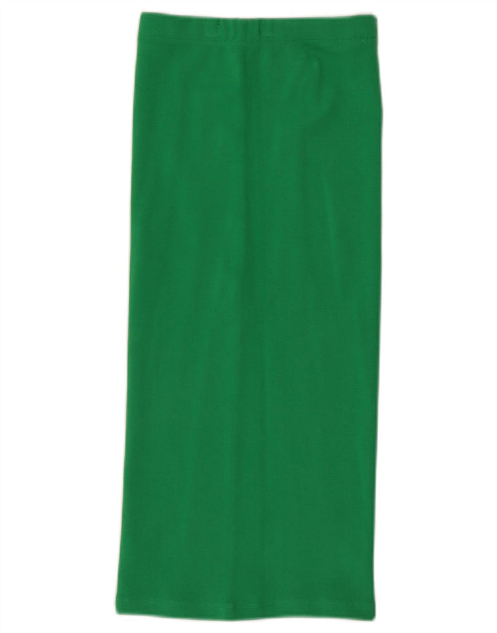 Gonna longuette da donna Zara media W28 in cotone verde