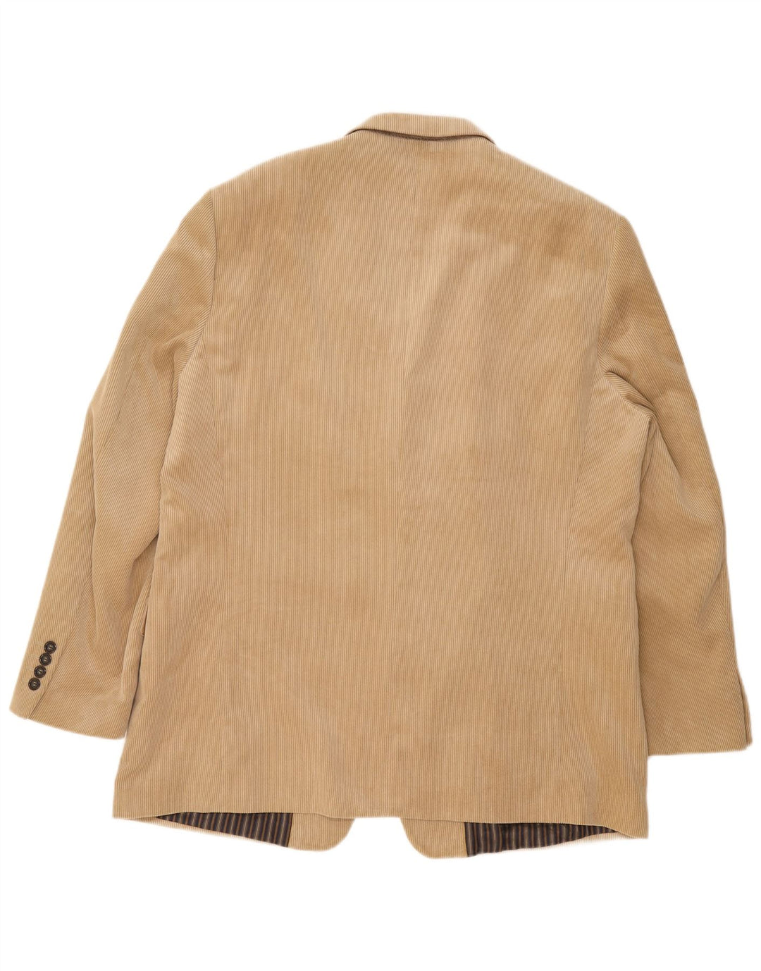 Giacca blazer da uomo in velluto a coste a 2 bottoni DOUGLAS IT 46 3XL Poliestere beige