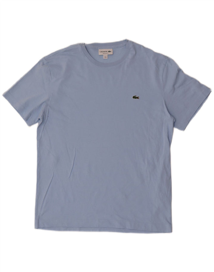 T-shirt da uomo Regular Fit Lacoste taglia 4 in cotone blu medio