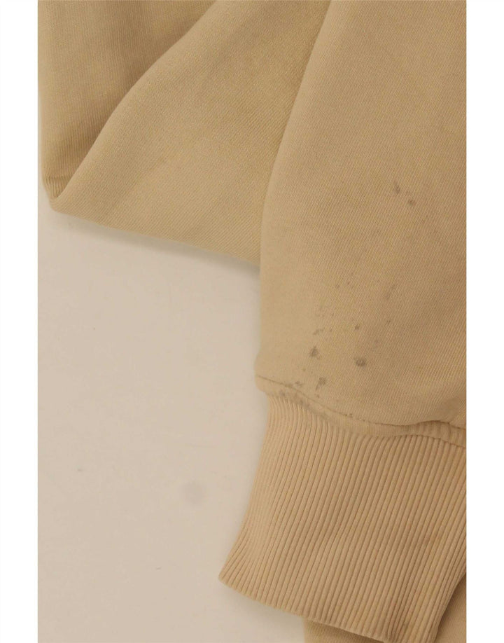 Felpa con cappuccio da uomo Zara 2XL in cotone beige