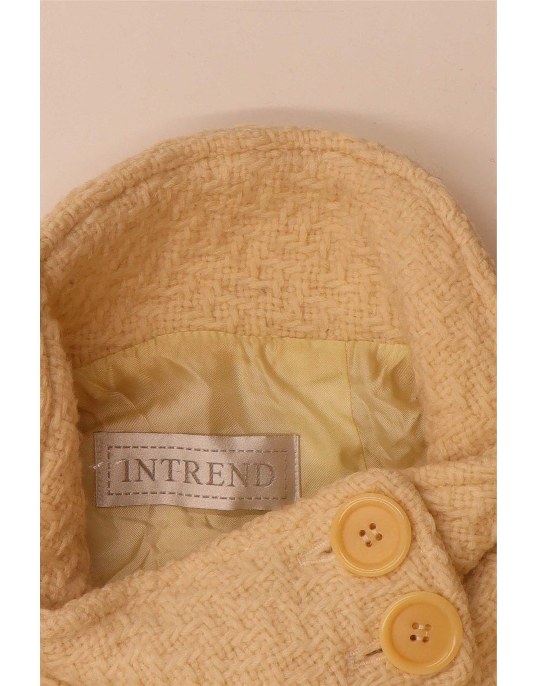 Cappotto da donna Intrend UK 14 Lana vergine beige medio