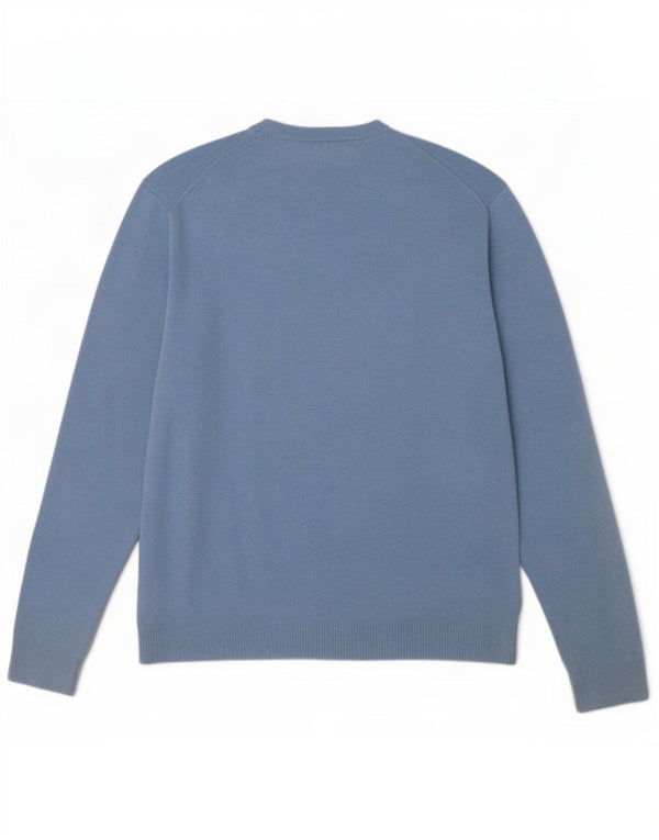 Maglione maglione con scollo a V da uomo Tommy Hilfiger 2XL cotone blu