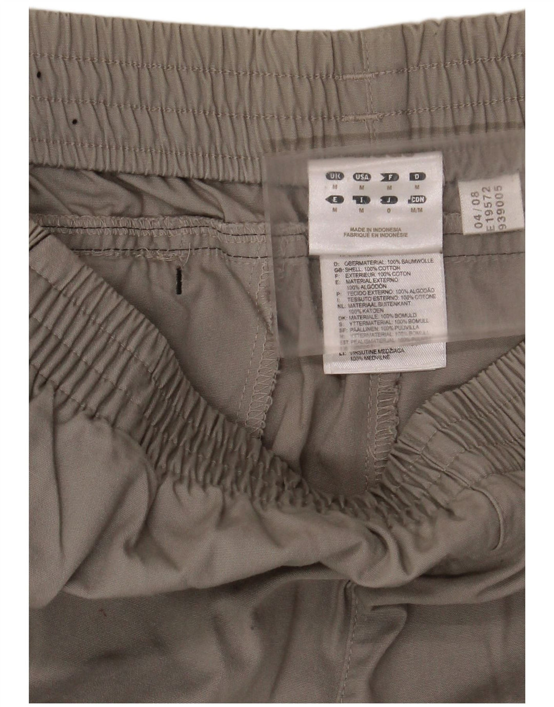 Pantaloncini sportivi da uomo Adidas in cotone grigio medio