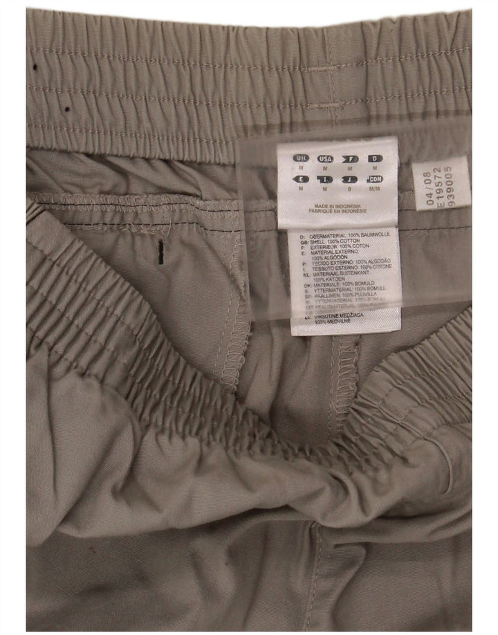 Pantaloncini sportivi da uomo Adidas in cotone grigio medio
