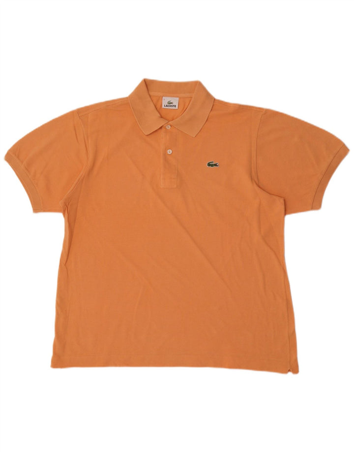 Polo da uomo Lacoste taglia 5 grande in cotone arancione