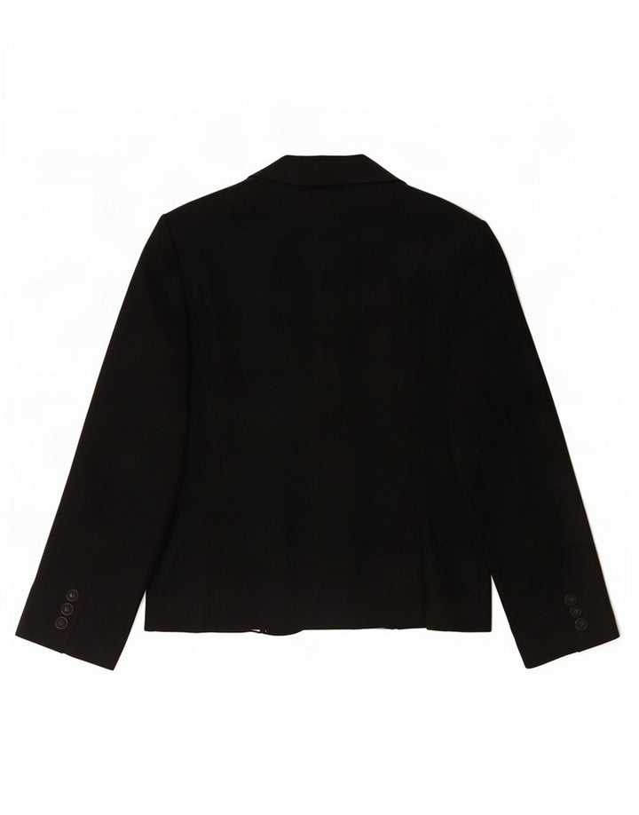 Giacca blazer a 5 bottoni da donna Marks & Spencer UK 18 XL poliestere nero