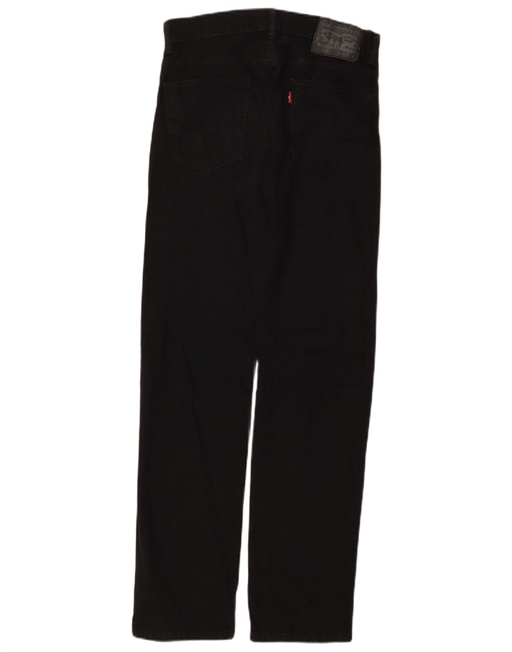 Jeans dritti slim 513 da donna Levi's W30 L32 cotone nero