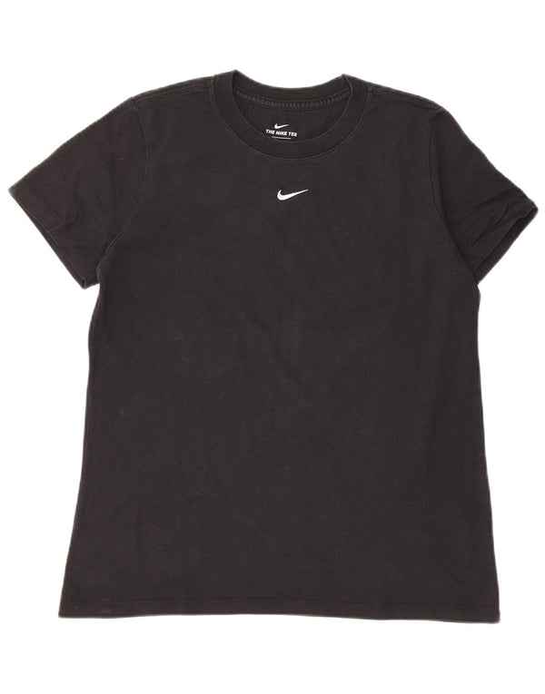 T-shirt da donna NIKE Top UK 14 cotone nero medio