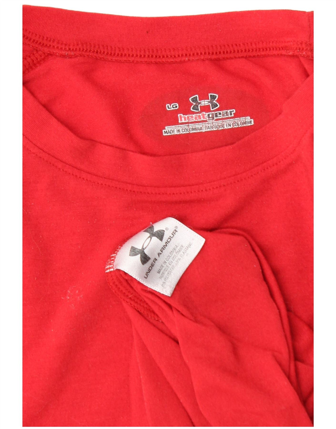 T-shirt da uomo UNDER ARMOUR Heat Gear Top grande rosso in poliestere