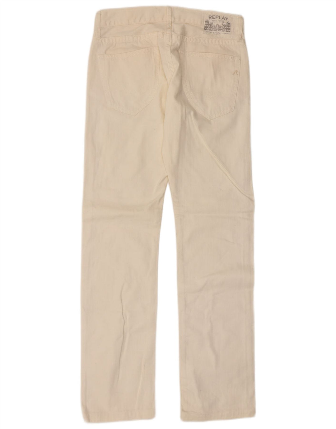 Jeans dritti da uomo Replay W30 L34 cotone beige