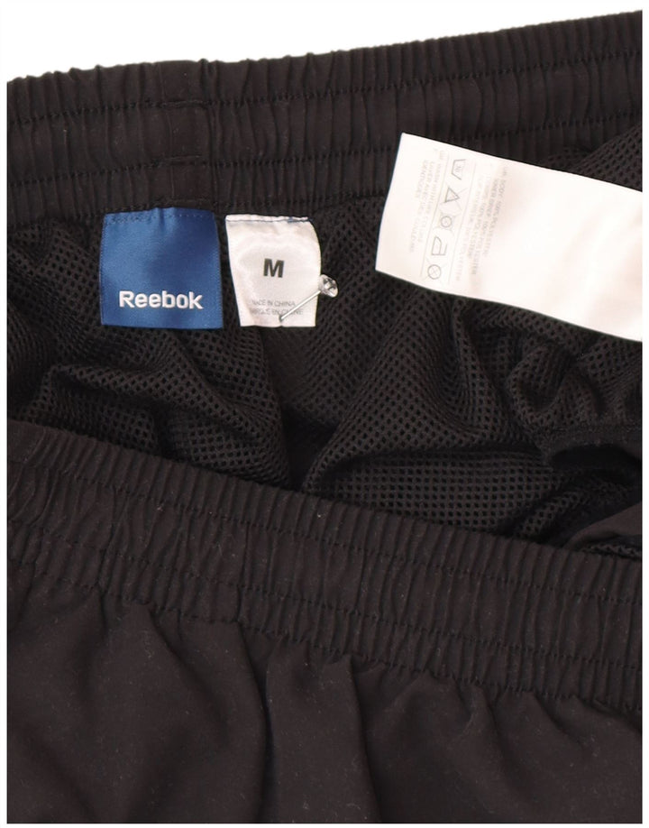 Pantaloncini da bagno Reebok da uomo medio nero in poliestere