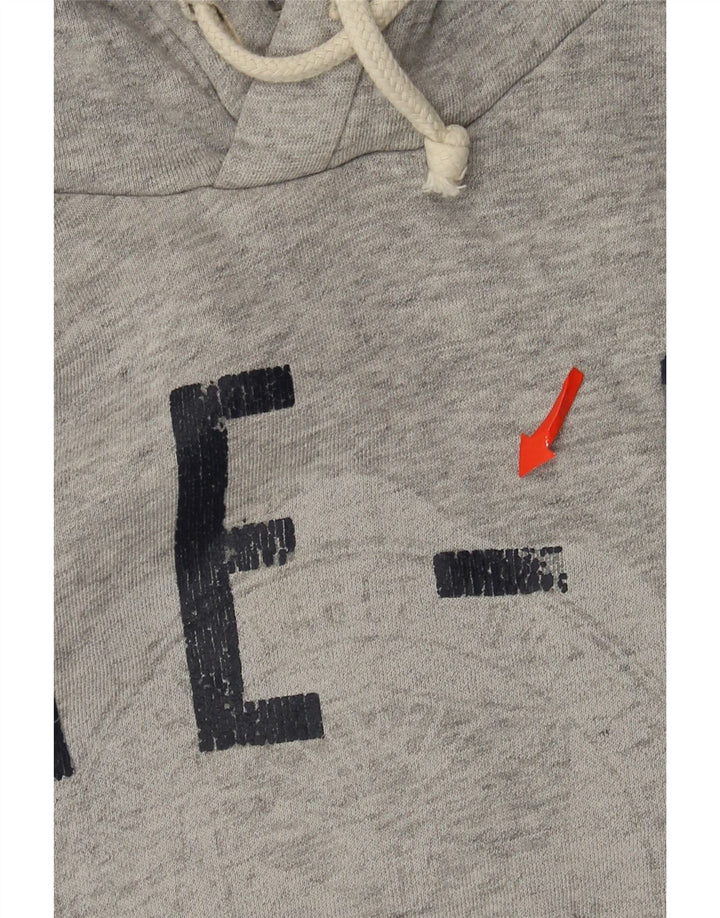 Maglione con cappuccio grafico da uomo American Eagle in cotone grigio medio