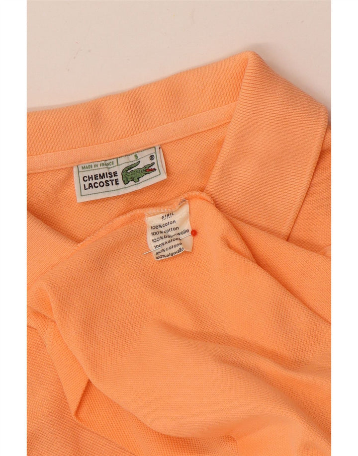 Polo da uomo Lacoste taglia 5 grande in cotone arancione