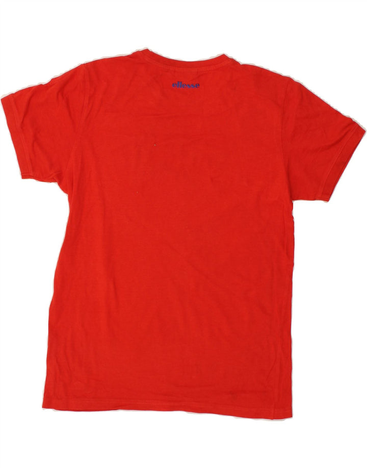 ELLESSE Boys Graphic T-Shirt Top 13-14 Years Red Vintage Ellesse and Second-Hand Ellesse from Messina Hembry 