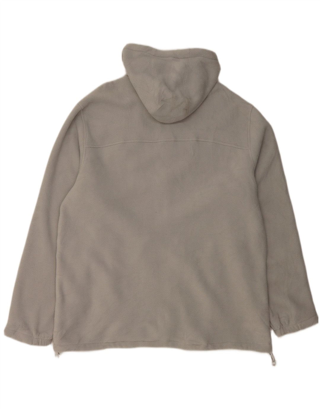 Giacca in pile con cappuccio Reebok da uomo UK 42 XL poliestere grigio