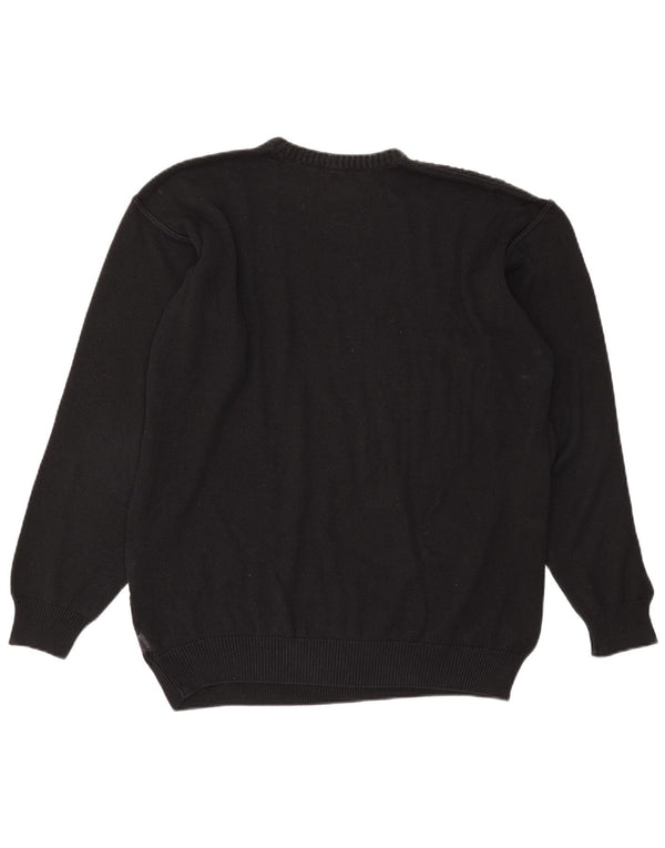 Carlo Colucci Maglione Girocollo Uomo IT 54 XL Cotone a Righe Nero