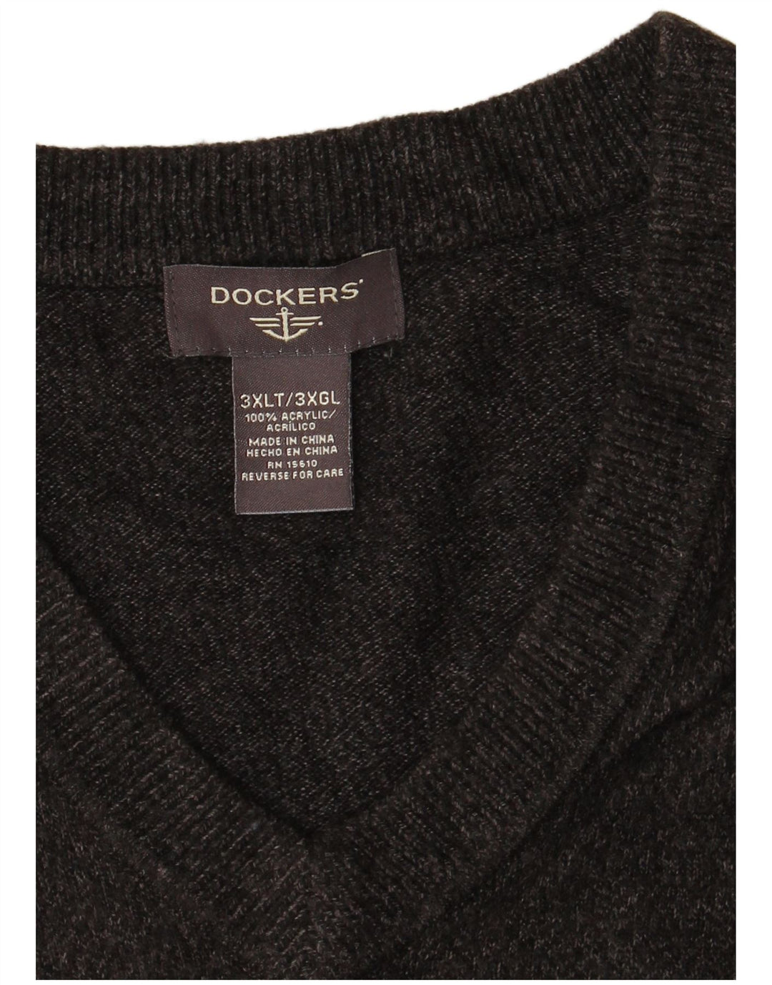 DOCKERS Canottiera da uomo 3XL Acrilico grigio
