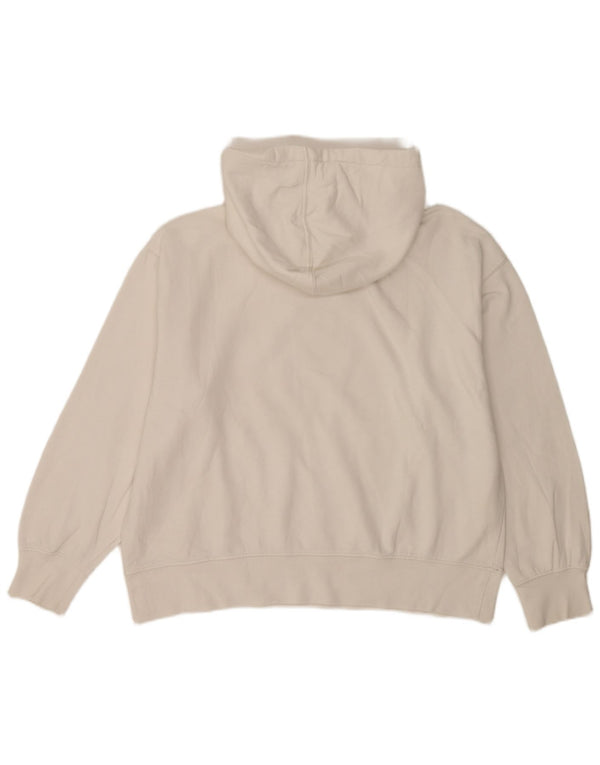 Zara Womens Oversized Hoodie Jumper UK 16 Large White