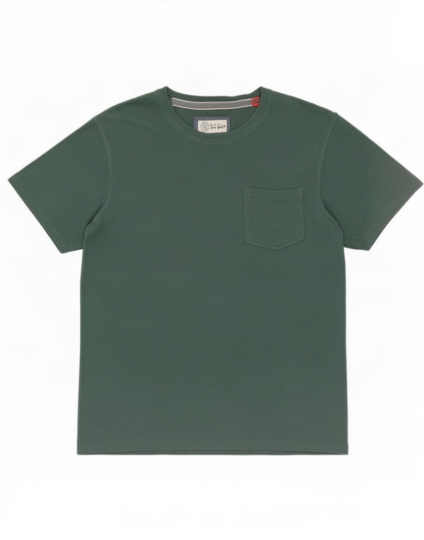 T-shirt da uomo Fat Face Top grande in cotone verde