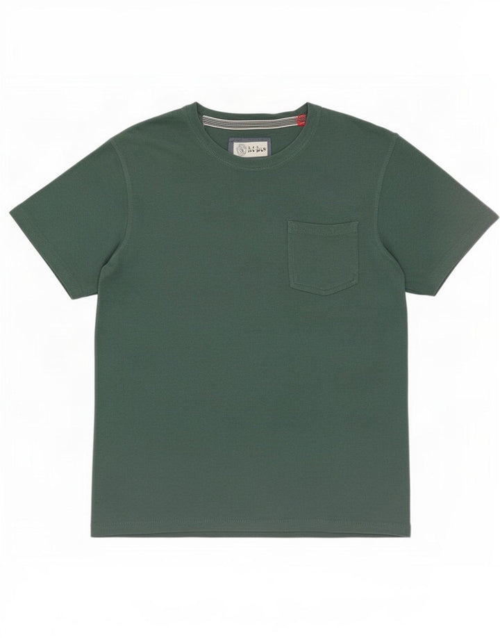 T-shirt da uomo Fat Face Top grande in cotone verde