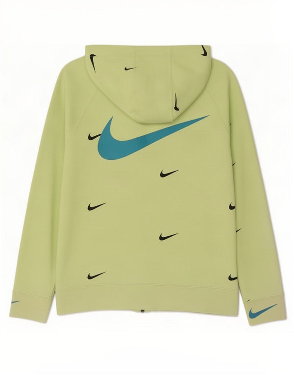 Felpa con cappuccio e zip Nike grafica standard per ragazze, 12-13 anni, grande verde