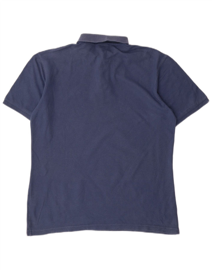 Polo da uomo FILA grande in cotone blu navy