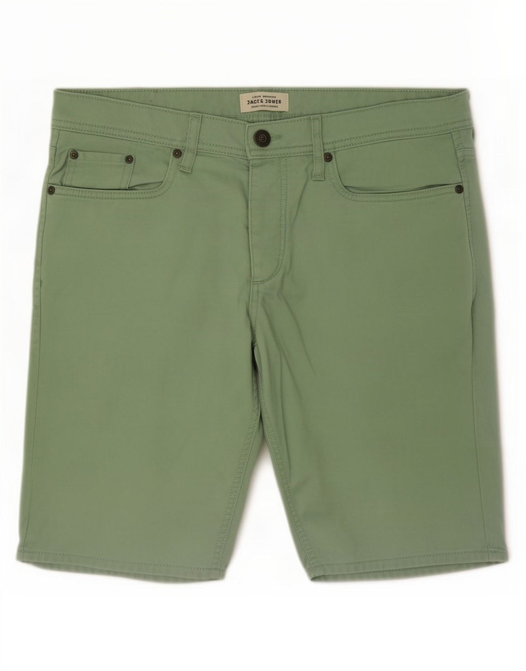 Pantaloncini di jeans da uomo Jack & Jones medi W34 cotone verde