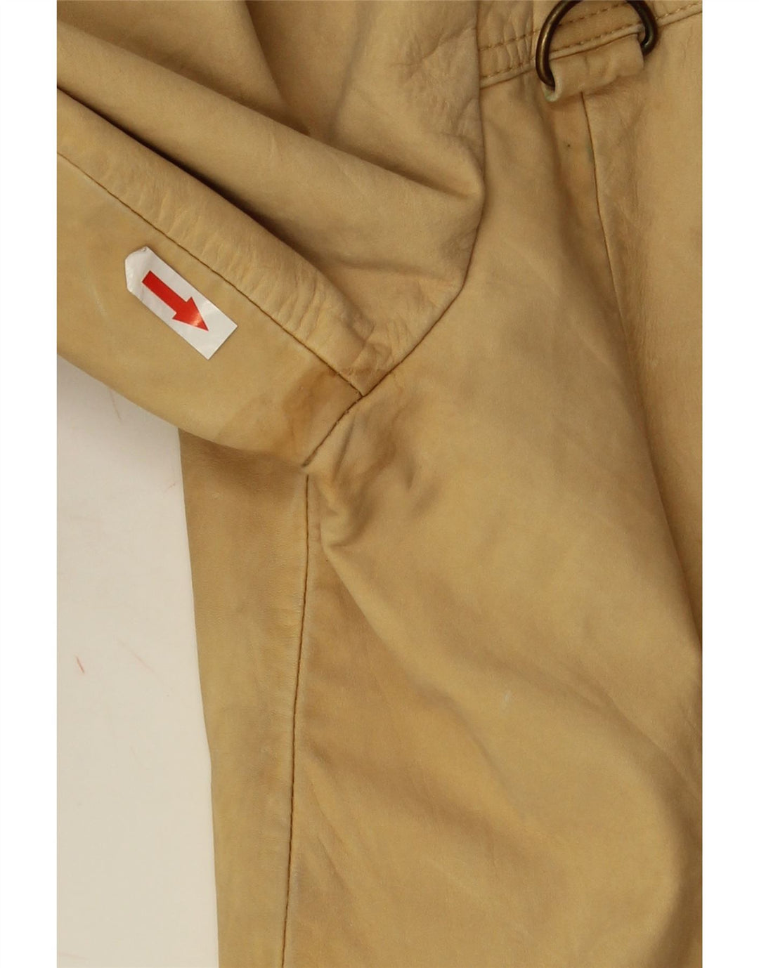 Giacca da motociclista in pelle da uomo Massimo Rebecchi IT 54 2XL Pelle beige
