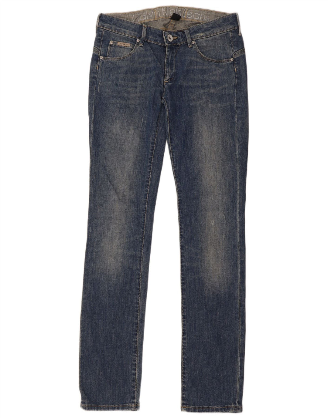 Jeans slim da donna Calvin Klein W29 L34 cotone blu