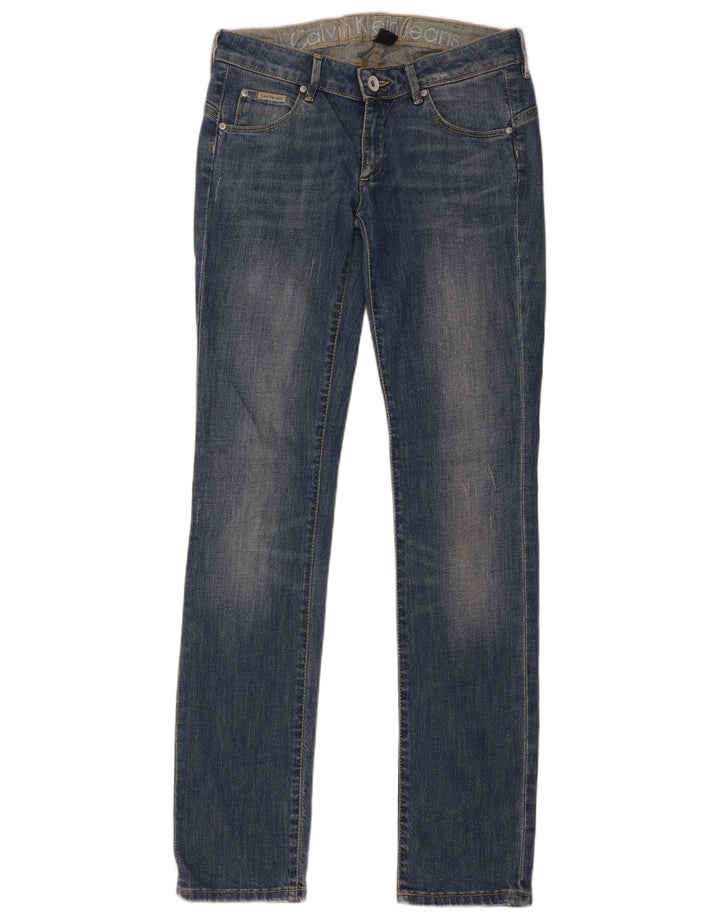 Jeans slim da donna Calvin Klein W29 L34 cotone blu