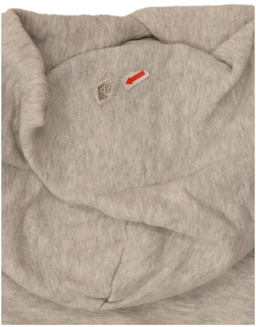 Felpa con cappuccio corta da donna Adidas UK 14 cotone grigio medio