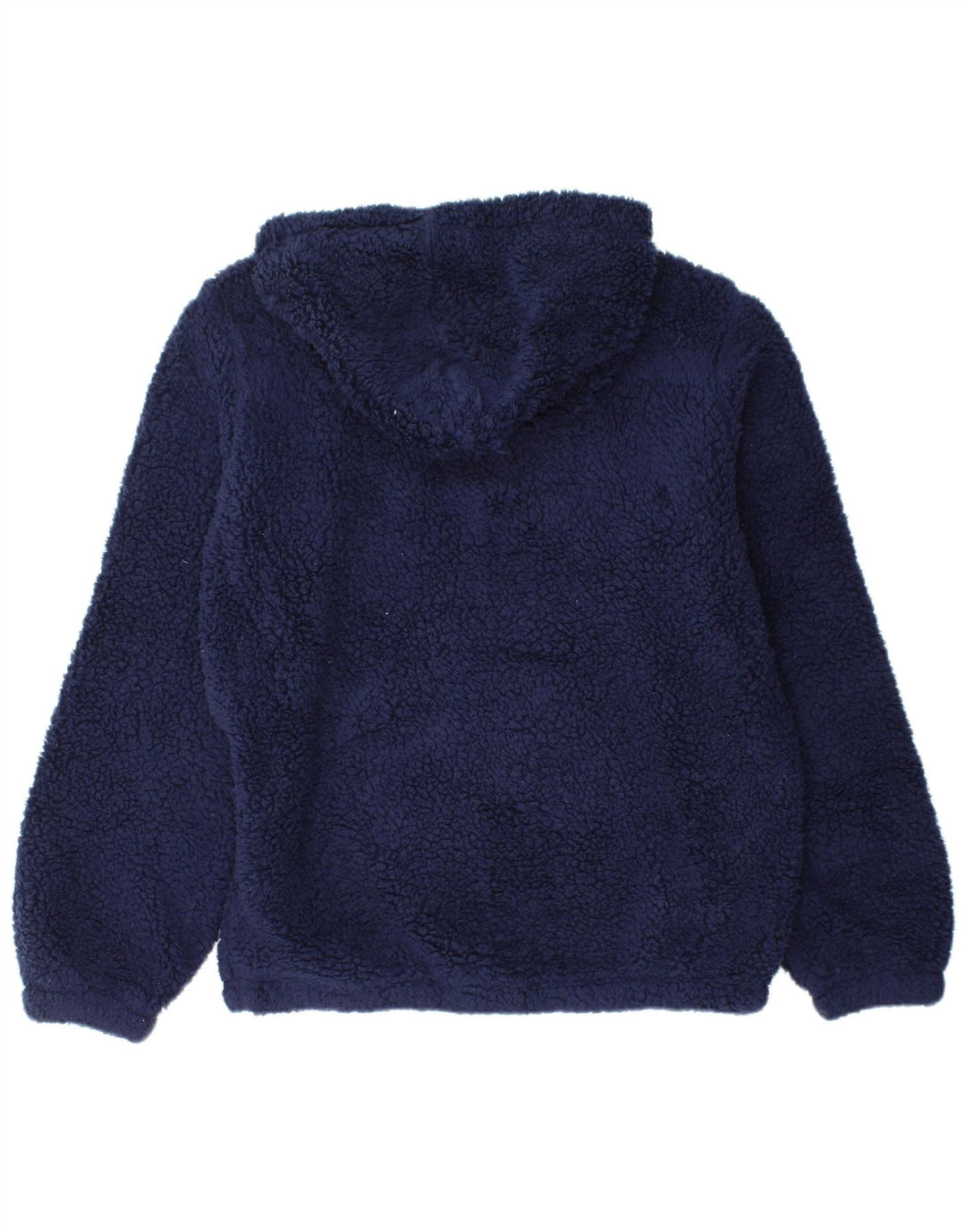 Maglione con cappuccio in pile grafico da donna FILA UK 14 poliestere medio blu navy