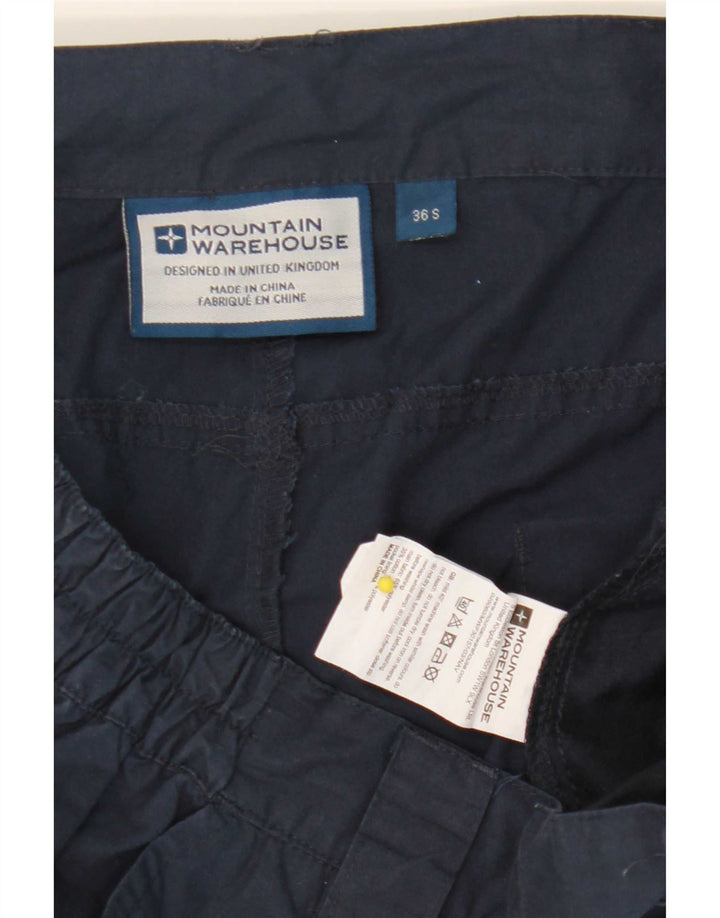 Pantaloni cargo dritti da uomo Mountain Warehouse W36 L29 poliestere blu navy