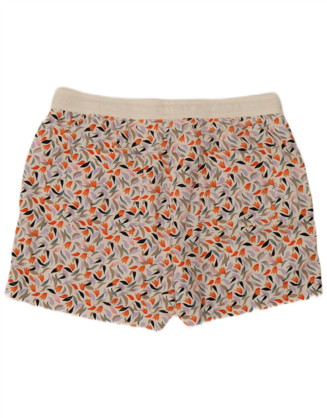 Pantaloncini da donna Marks & Spencer UK 16 Lino floreale multicolore grande