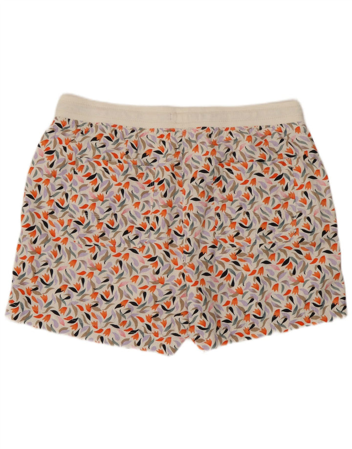 Pantaloncini da donna Marks & Spencer UK 16 Lino floreale multicolore grande