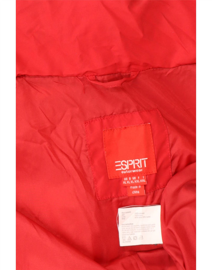 Giacca imbottita da donna Esprit UK 18 XL poliestere rosso