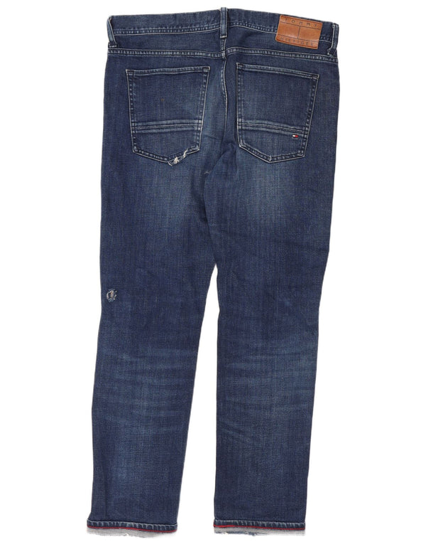 Tommy Hilfiger Donna Bleecker Slim Jeans W13 L28 Cotone Blu