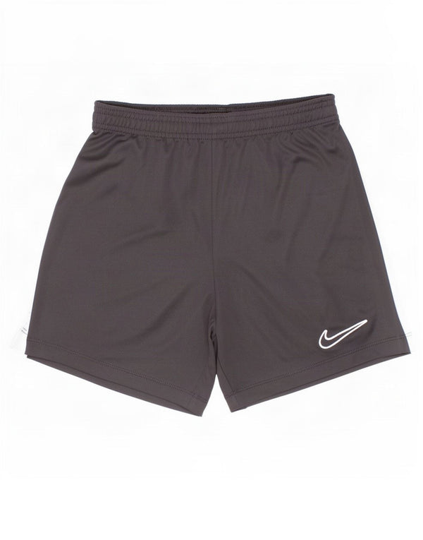 Pantaloncini sportivi Nike da ragazzo Dri Fit 8-9 anni Small Nero Colourblock Poliestere