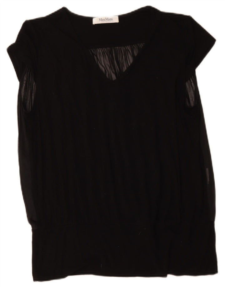Camicetta da donna Max Mara Top UK 14 grande nera