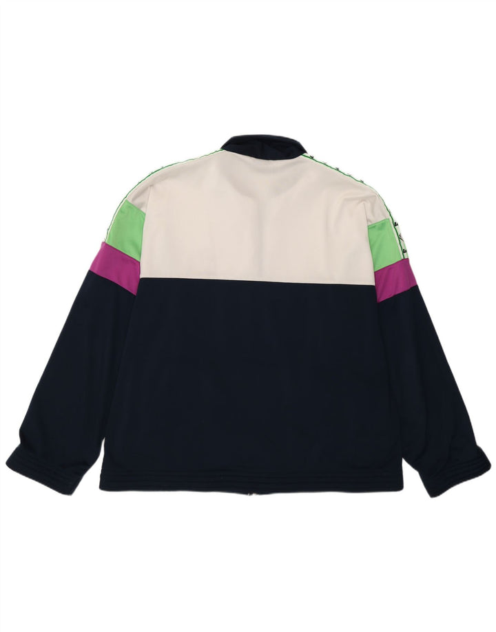 Giacca da ginnastica grafica da uomo Lotto, grande, color block blu navy