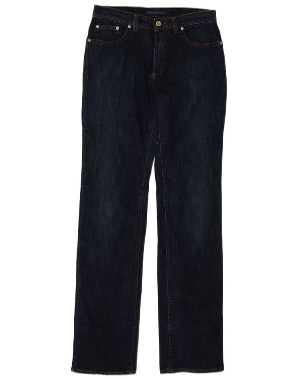 Jeans Dritti Donna Trussardi W27 L34 Blu Navy