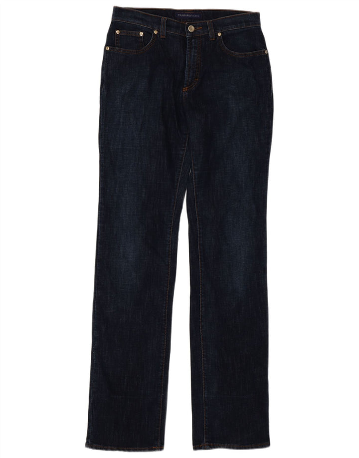 Jeans Dritti Donna Trussardi W27 L34 Blu Navy